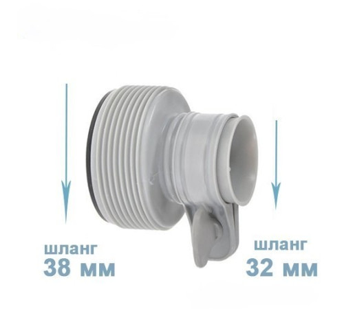 Перехідники для насоса Intex 29061 редукційні, діаметр 38 мм Перехідники для насоса Intex 29061 редукційні, діаметр 38 мм