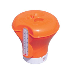 Поплавець-дозатор для басейну з термометром Bestway 58209, помаранчевий