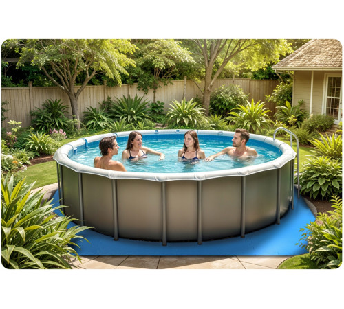 Килимок-пазл для басейну Dmuchane 650000 50 х 50 см 8 шт.