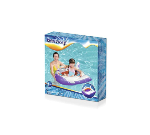 Пліт надувний для плавання Bestway 34106-blue Космоліт, 104 х 99 см Пліт надувний для плавання Bestway 34106-blue Космоліт, 104 х 99 см
