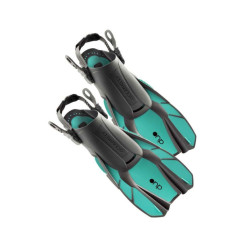 Ласти Ocean Reef OR020118 DUO FINS - L/XL, чорно-бірюзові