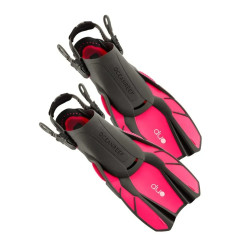 Ласти Ocean Reef OR020107 DUO FINS - S/M, чорно-рожеві