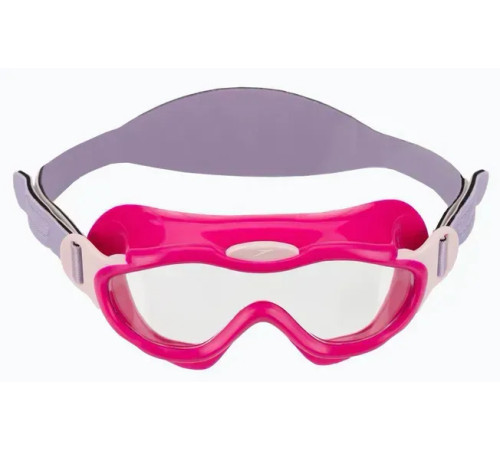 Окуляри-маска для плавання дитячі Speedo SEA SQUAD MASK JU, рожево-сірі