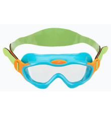 Окуляри-маска для плавання дитячі Speedo SEA SQUAD MASK JU, зелено-бірюзові