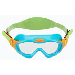 Окуляри-маска для плавання дитячі Speedo SEA SQUAD MASK JU, зелено-бірюзові