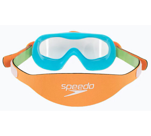 Окуляри-маска для плавання дитячі Speedo SEA SQUAD MASK JU, зелено-бірюзові