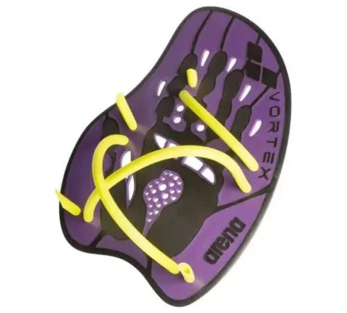 Лопатки для плавання Arena VORTEX EVOLUTION HAND PADDLE розмір L, фіолетово-жовтий