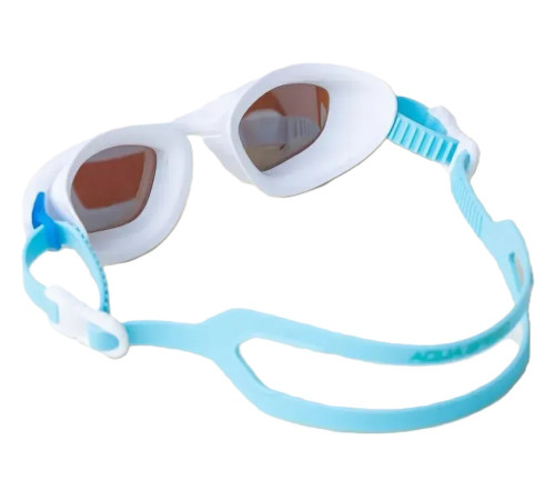 Окуляри для плавання Aqua Speed RAVEN MIRROR 61425, біло-блакитні