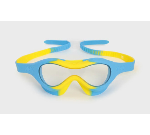 Окуляри-маска для плавання дитячі Arena SPIDER, жовто-сині
