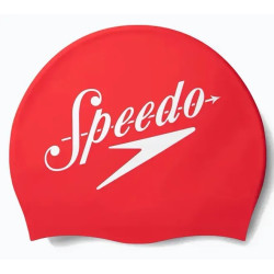Шапка для плавання Speedo SLOGAN PRT CAP AU, червоно-білий