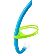 Дихальна трубка для снорклінгу дитяча AQUA Speed Juno Junior, синьо-зелена