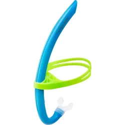 Дихальна трубка для снорклінгу дитяча AQUA Speed Juno Junior, синьо-зелена