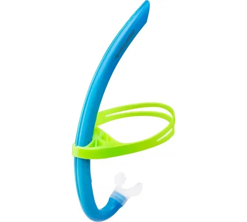Дихальна трубка для снорклінгу дитяча AQUA Speed Juno Junior, синьо-зелена
