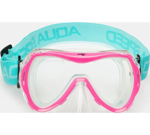 Маска для дайвінгу Aqua Speed ALIZE FS 62933, рожево-бірюзова