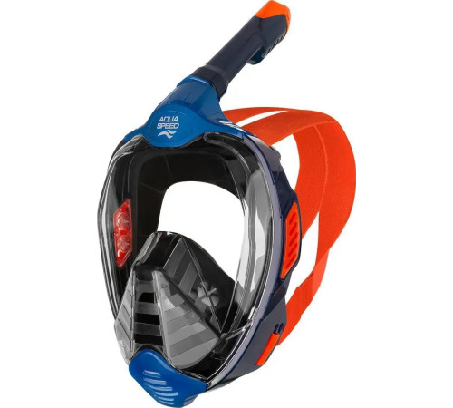 Повнолицьова маска Aqua Speed VEIFA ZX 9856 розмір S/M, чорно-оранжева
