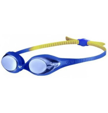 Окуляри для плавання дитячі Arena SPIDER JR MIRROR, синьо-жовті