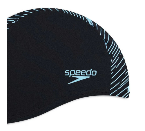 Шапочка для плавання Speedo BOOM ULTRA PACE CAP, чорно-синя