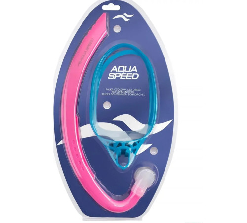 Дихальна трубка для плавання AQUA Speed Juno Junior 62928, рожево-синя