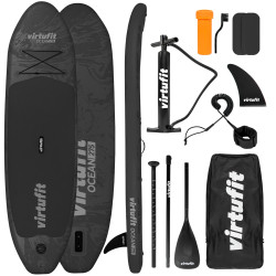 Надувна SUP дошка (Сапборд) VIRTUFIT OCEAN 275, чорна