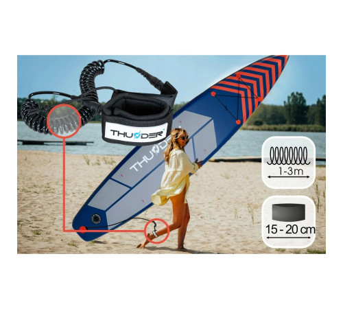 Надувна SUP дошка (Сапборд) THUNDER STEEL RED 365 Надувна SUP дошка (Сапборд) THUNDER STEEL RED 365