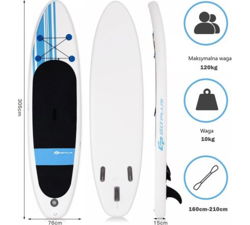 Надувна SUP дошка (Сапборд) Costway SP37467-M 305 см