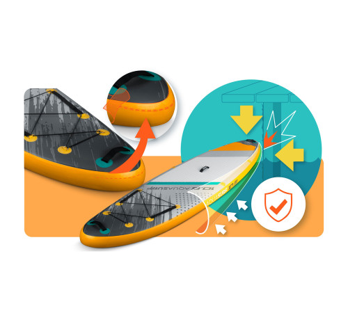 Надувна SUP дошка (Сапборд) Neo-Sport 170205 Aquasurf 320 х 84 х 15 см