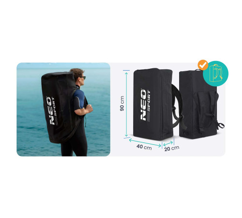 Надувна SUP дошка (Сапборд) Neo-Sport 170207 Aquasurf 320 х 84 х 15 см