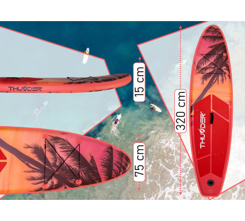 Надувна SUP дошка (Сапборд) THUNDER COAST ISLE 320