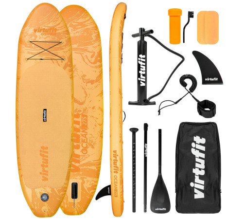 Надувна SUP дошка (Сапборд) VIRTUFIT OCEAN 275, оранжева