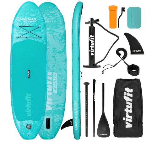 Надувна SUP дошка (Сапборд) VIRTUFIT OCEAN 275, бірюзова