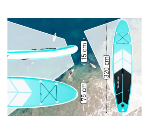 Надувна SUP дошка (Сапборд) THUNDER COAST MINT 320