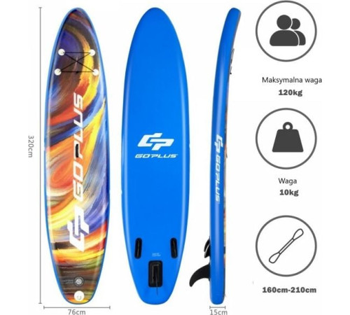 Надувна SUP дошка (Сапборд) Costway SP37442-M 320