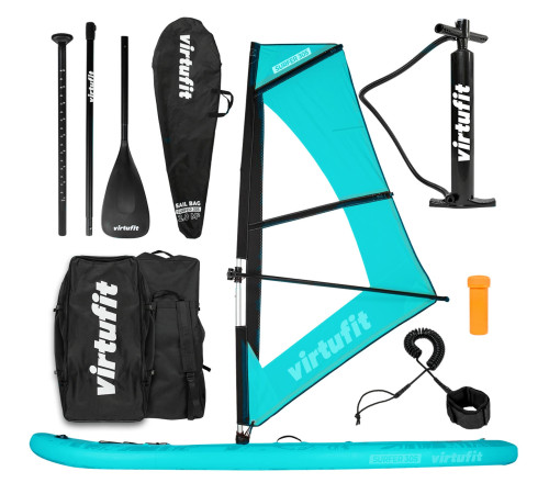 Надувна SUP дошка (Сапборд) VIRTUFIT SURFER 305, бірюзова