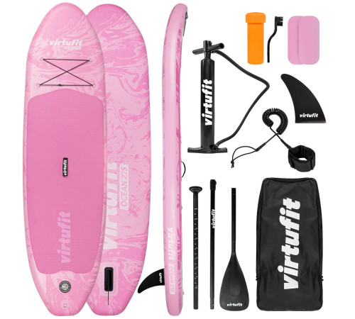 VIRTUFIT DESKA SUP OCEAN 275 Z AKCESORIAMI RÓŻOWY