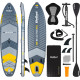 Надувна SUP дошка (Сапборд) REBEL ACTIVE RBA-4507 335 сіро-жовта