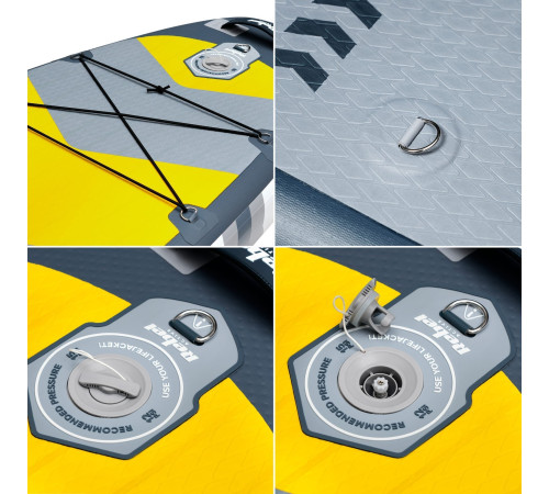 Надувна SUP дошка (Сапборд) REBEL ACTIVE RBA-4507 335 сіро-жовта