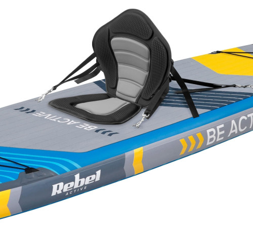 Надувна SUP дошка (Сапборд) REBEL ACTIVE RBA-4507 335 сіро-жовта