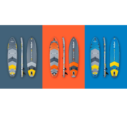 Надувна SUP дошка (Сапборд) REBEL ACTIVE RBA-4507 335 сіро-жовта