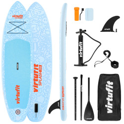 Надувна SUP дошка (Сапборд) VIRTUFIT SPLASH 255 см, блакитна