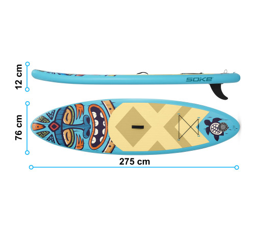 Deska SUP Aquasurf 275 x 76 x 12 cm Soke 850000