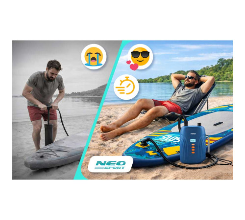 Насос електричний для надувного човна SUP Neo-Sport NS-713