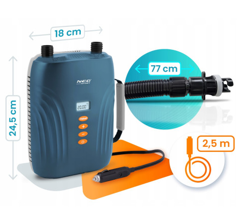 Насос електричний для надувного човна SUP Neo-Sport NS-713