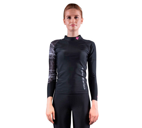 Жіноча футболка для водних видів спорту Aqua Marina Illusion - розмір XL/чорний Жіноча футболка для водних видів спорту Aqua Marina Illusion - розмір XL/чорний