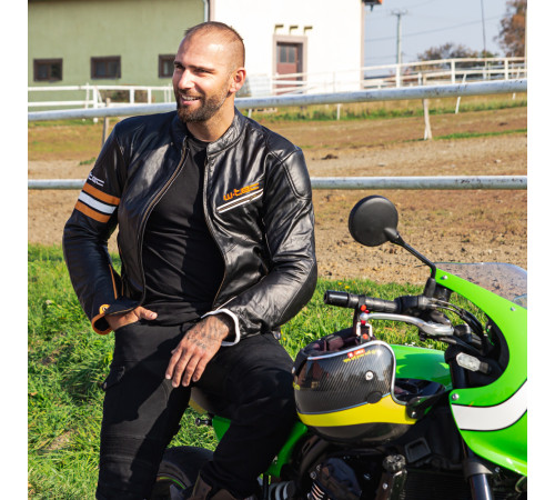 Мотоциклетний шолом W-TEC Vacabro - розмір S(55-56) / блискучий вуглець