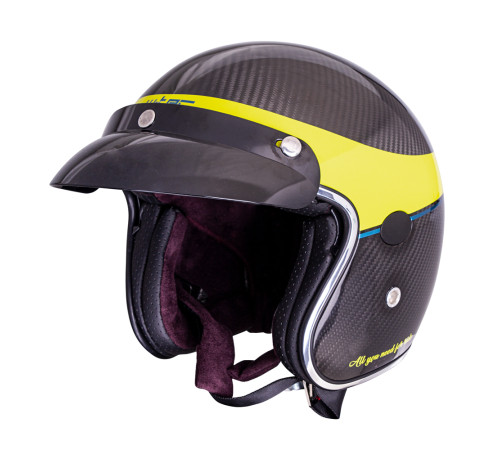 Мотоциклетний шолом W-TEC Vacabro - розмір S(55-56) / блискучий вуглець