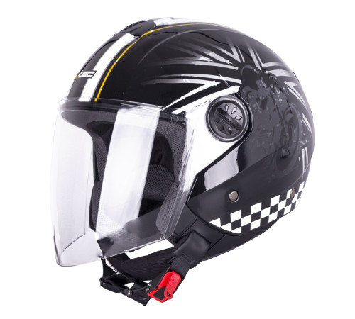 Шолом з відкритим обличчям W-TEC FS-715B Union Black - чорний / XL (61-62)