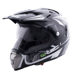 Мотоциклетний шолом W-TEC NK-311 blenda - розмір M (57-58) / чорно-сірий