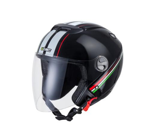 Мотоциклетний шолом W-TEC YM-617 на скутер - розмір L(59-60) / corsa black