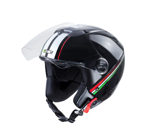 Мотоциклетний шолом W-TEC YM-617 на скутер - розмір L(59-60) / corsa black