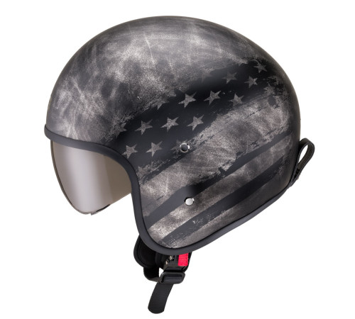 Мотоциклетний шолом W-TEC Angeric Rust Flag - розмір XS (53-54)/сірий